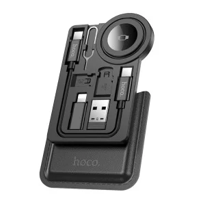Беспроводная зарядка Hoco CW58 Multifunctional iWatch wireless charger [Black]